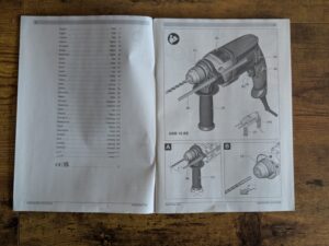 Bosch Professional GSB 16 RE Schlagbohrmaschine Anleitung geöffnet