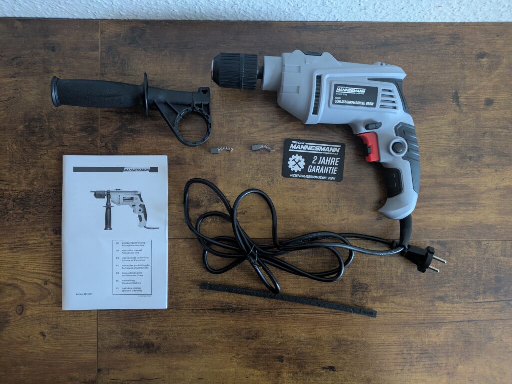 Brüder Mannesmann M12507 Schlagbohrmaschine Lieferumfang