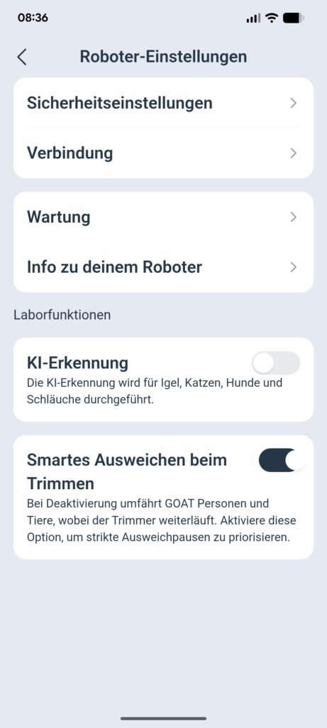 ECOVACS Goat A1600 LiDAR PRO Mähroboter App (14)