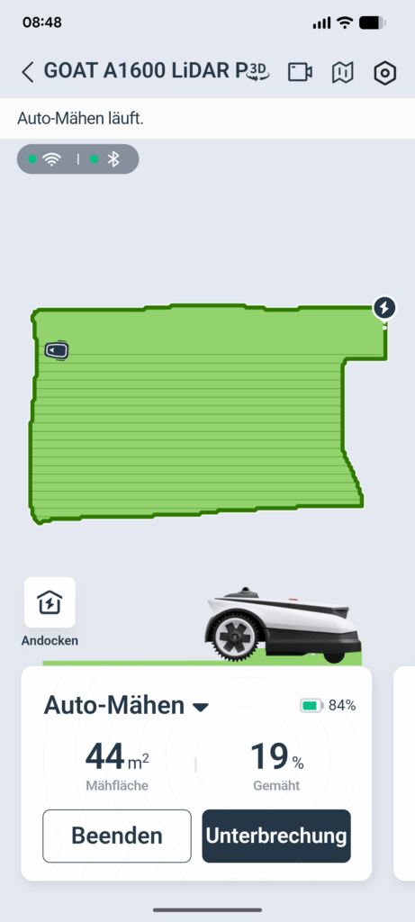 ECOVACS Goat A1600 LiDAR PRO Mähroboter App (16)