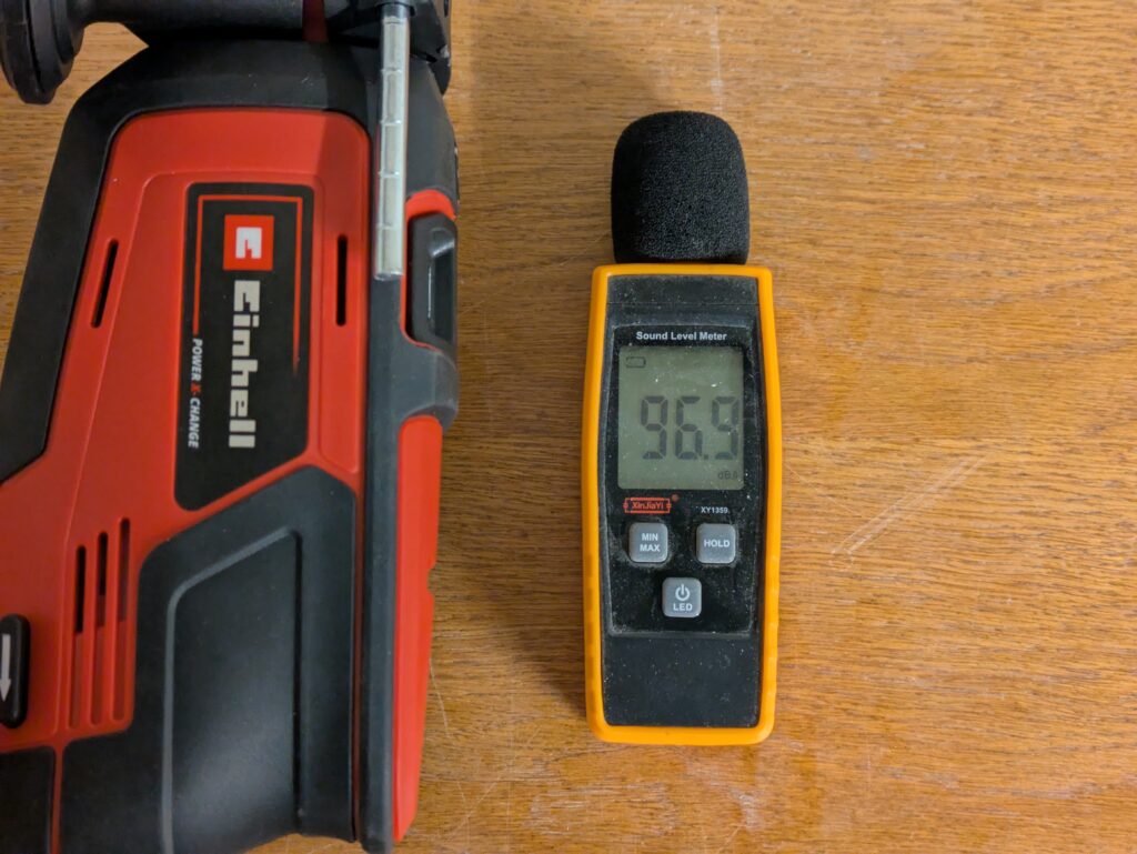 Einhell TE-ID 18 Li-Solo Schlagbohrmaschine Lautstärke
