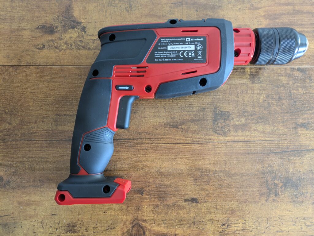 Einhell TE-ID 18 Li-Solo Schlagbohrmaschine ohne Akku von der anderen Seite