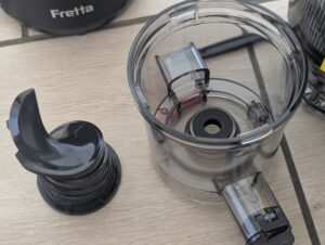 Fretta-Slow-Juicer Behälter und Pressschnecke