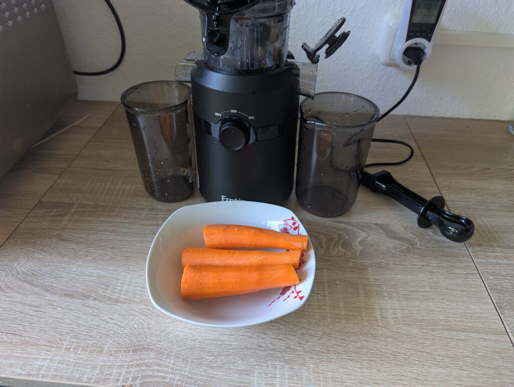 Fretta-Slow-Juicer Möhren