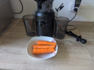 Fretta-Slow-Juicer Möhren