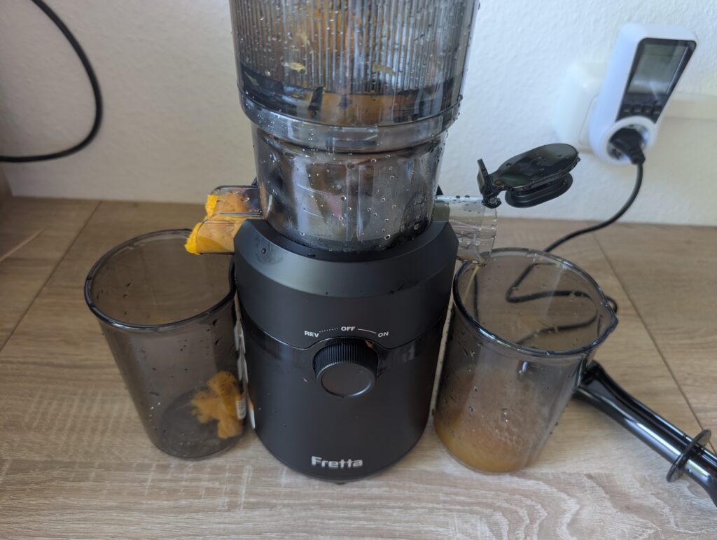 Fretta-Slow-Juicer Orangen entsaften