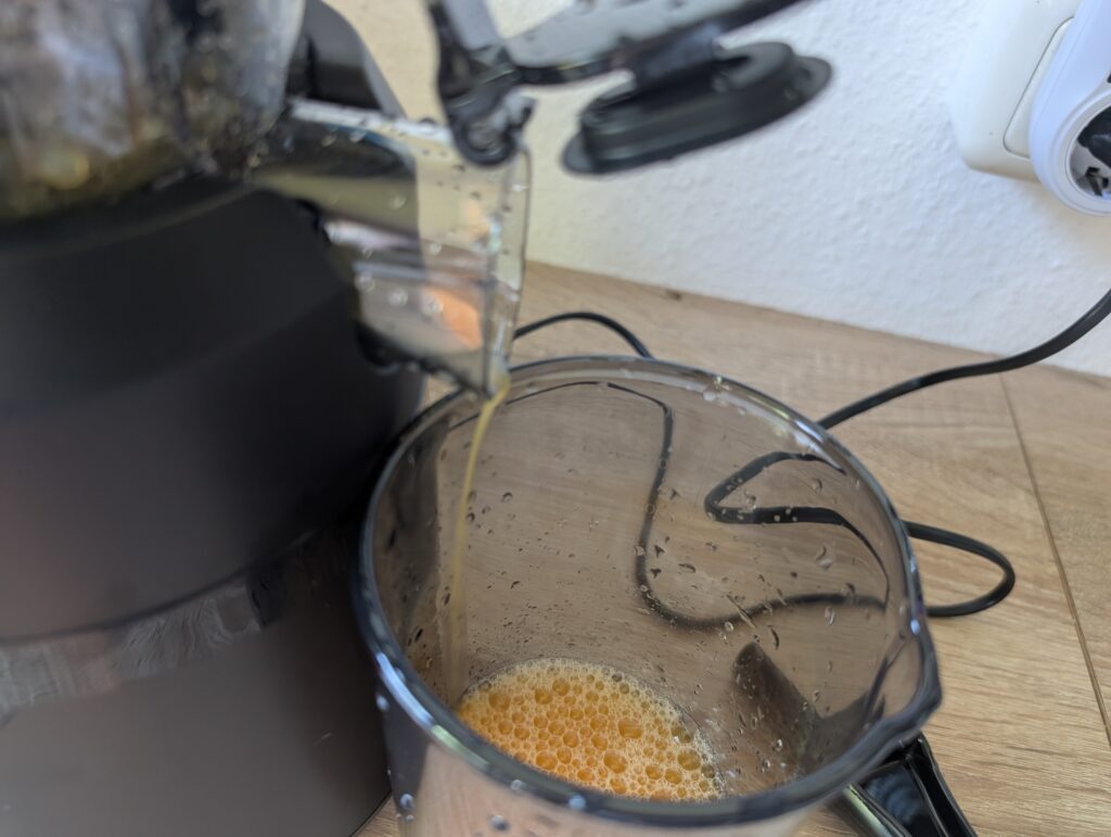 Fretta-Slow-Juicer Orangen entsaften (2)