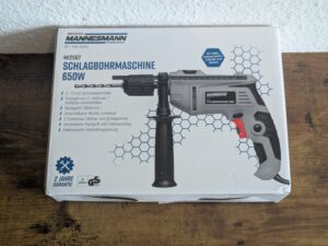 Karton der Brüder Mannesmann M12507 Schlagbohrmaschine