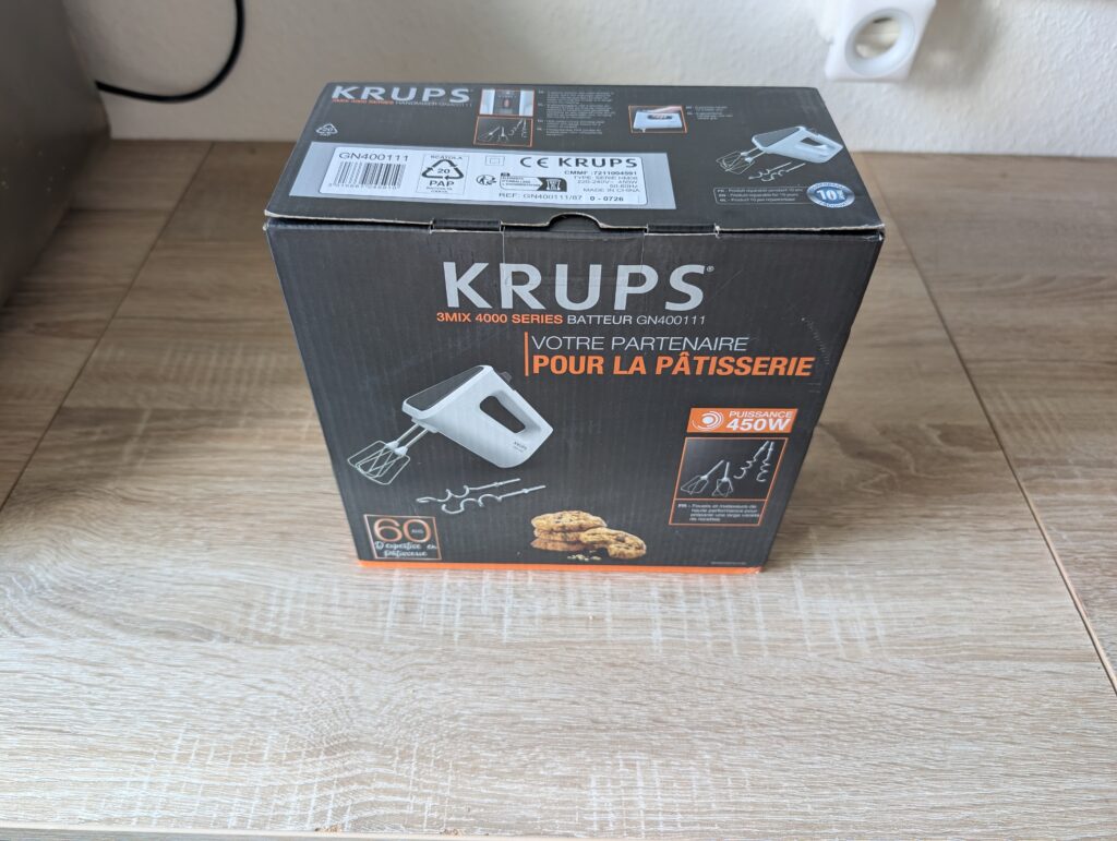 Krups 3 Mix 4000 Handmixer Verpackung