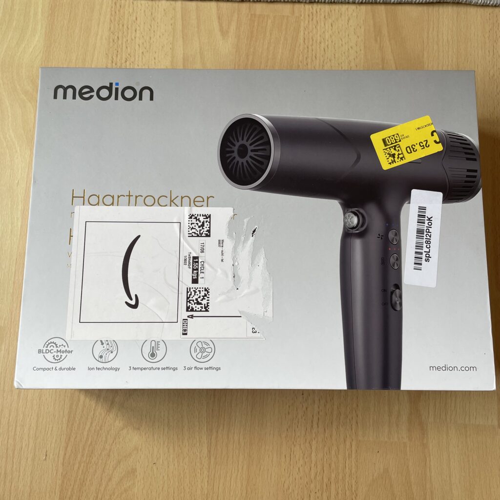 MEDION LIFE HD2 Haartrockner Karton