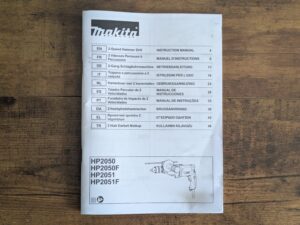 Makita HP2051FJ Schlagbohrmaschine Anleitung