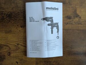 Metabo SBE 650 Schlagbohrmaschine Anleitung