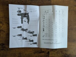 Metabo SBE 650 Schlagbohrmaschine Anleitung geöffnet