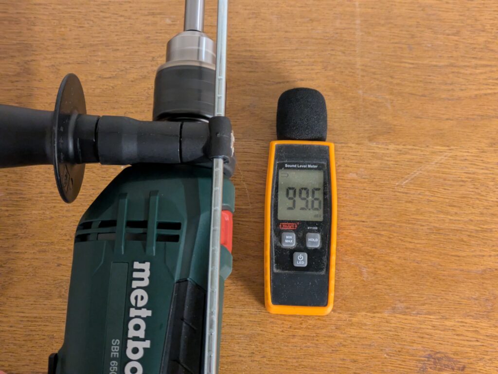 Metabo SBE 650 Schlagbohrmaschine Lautstärke