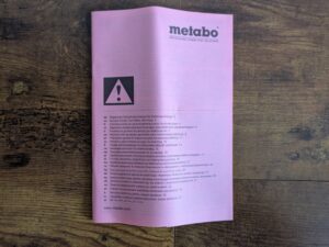 Metabo SBE 650 Schlagbohrmaschine Sicherheitshinweise