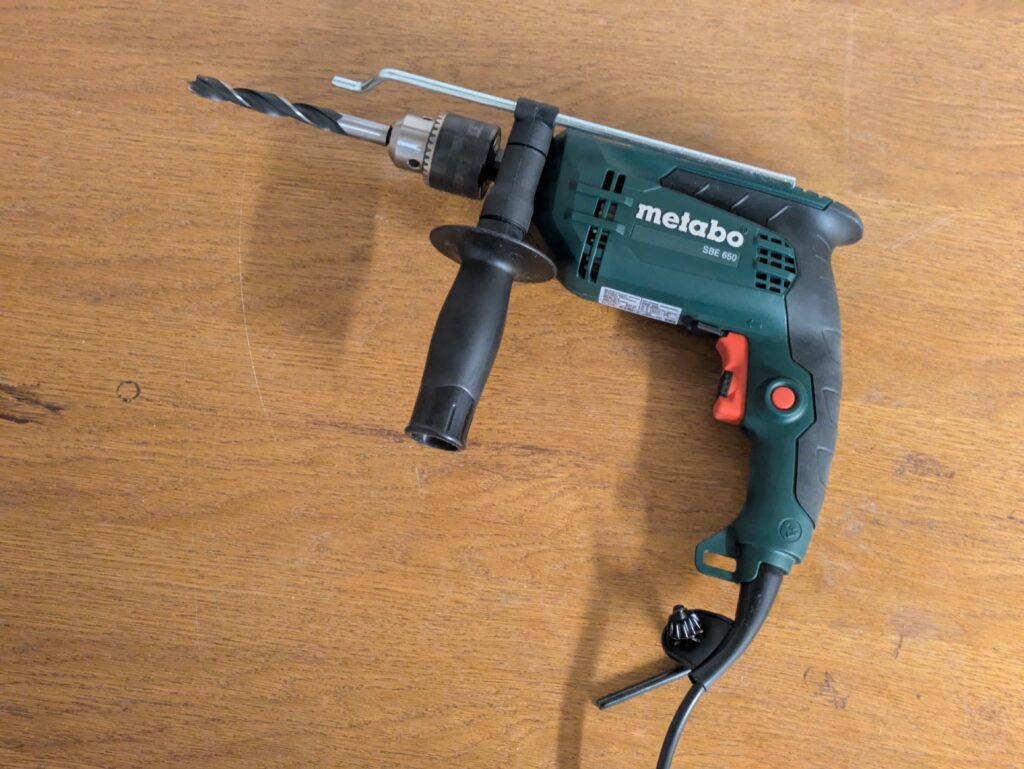 Metabo SBE 650 Schlagbohrmaschine im Einsatz