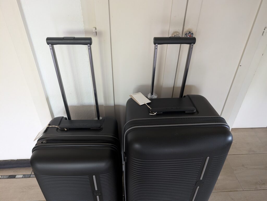 Travelite Roomer 4w Kofferset Teleskopgriffe ganz ausgezogen