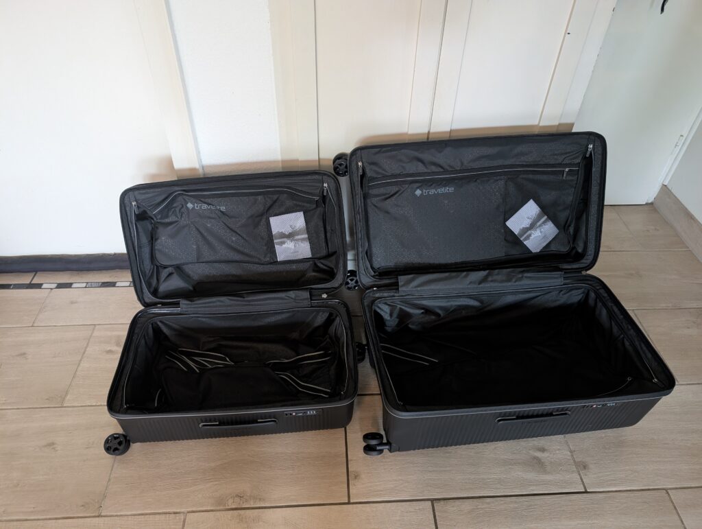 Travelite Roomer 4w Kofferset beide Koffer geöffnet