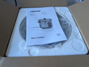 Tristar RK-6145 Reiskocher Verpackung geöffnet
