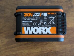 WORX NITRO WX352.4 Schlagbohrmaschine Akku von unten