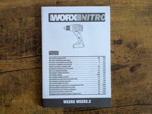 WORX NITRO WX352.4 Schlagbohrmaschine Anleitung