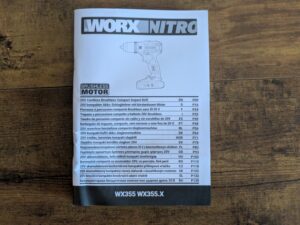 WORX NITRO WX355.9 Schlagbohrmaschine Anleitung