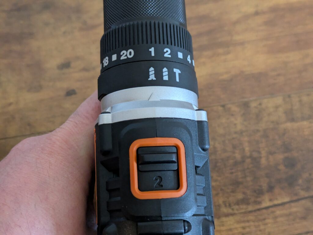 WORX NITRO WX355.9 Schlagbohrmaschine Gangschaltung