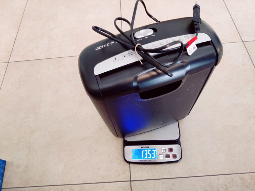 Genie 240S Aktenvernichter Gewicht