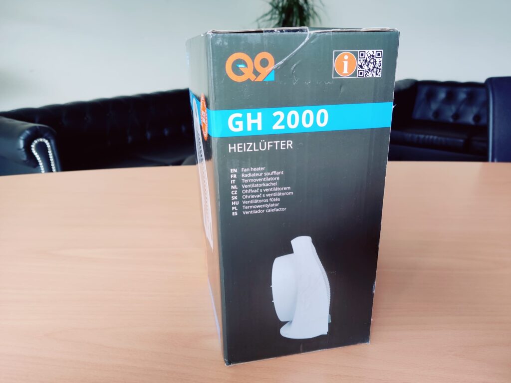 Güde GH 2000 Heizlüfter Verpackung seitlich