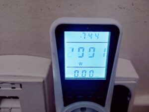 Güde GH 2000 Heizlüfter Leistung auf höchster Stufe