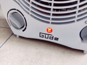 Güde GH 2000 Heizlüfter Kontrollleuchte im Betrieb