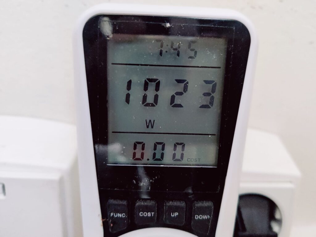 Güde GH 2000 Heizlüfter Leistung auf niedrigster Stufe