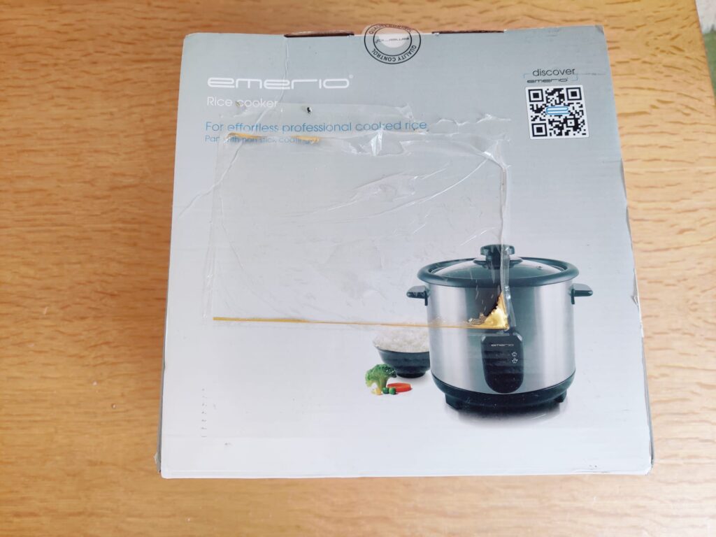 Emerio RCE-110118.5 Reiskocher Verpackung