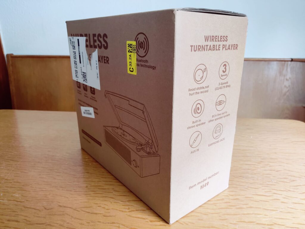 Mersoco M49 Plattenspieler Verpackung