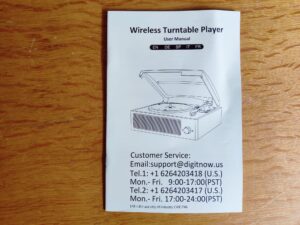 Mersoco M49 Plattenspieler Bedienungsanleitung