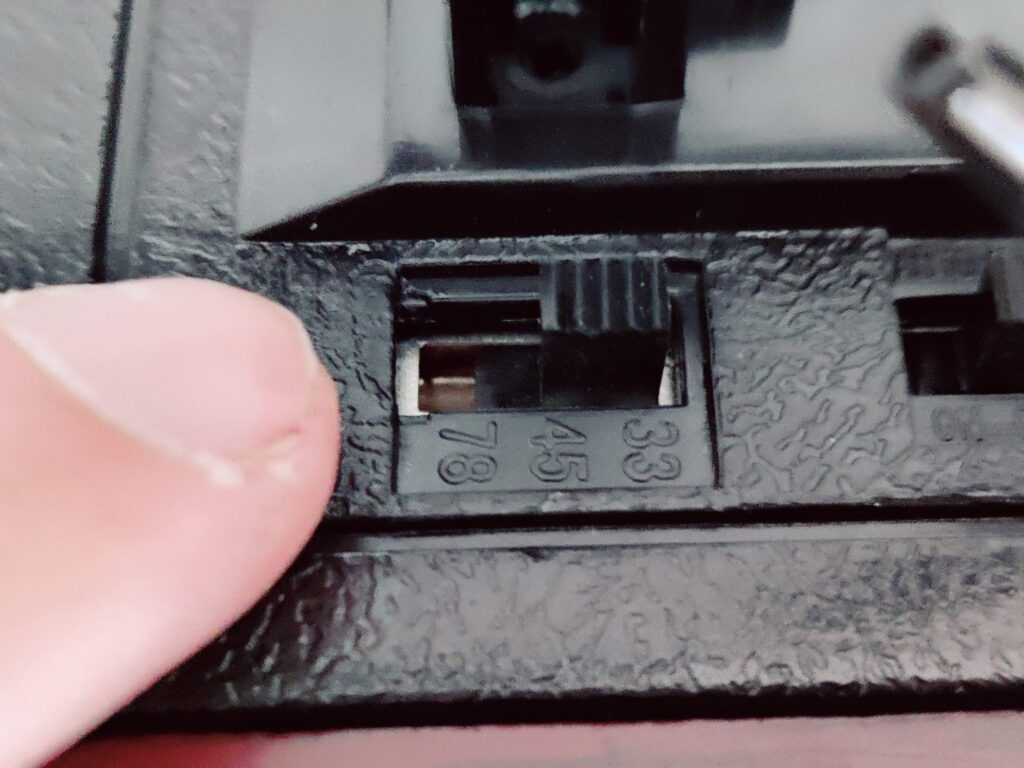 Mersoco M49 Plattenspieler Umdrehungszahl Einstellung