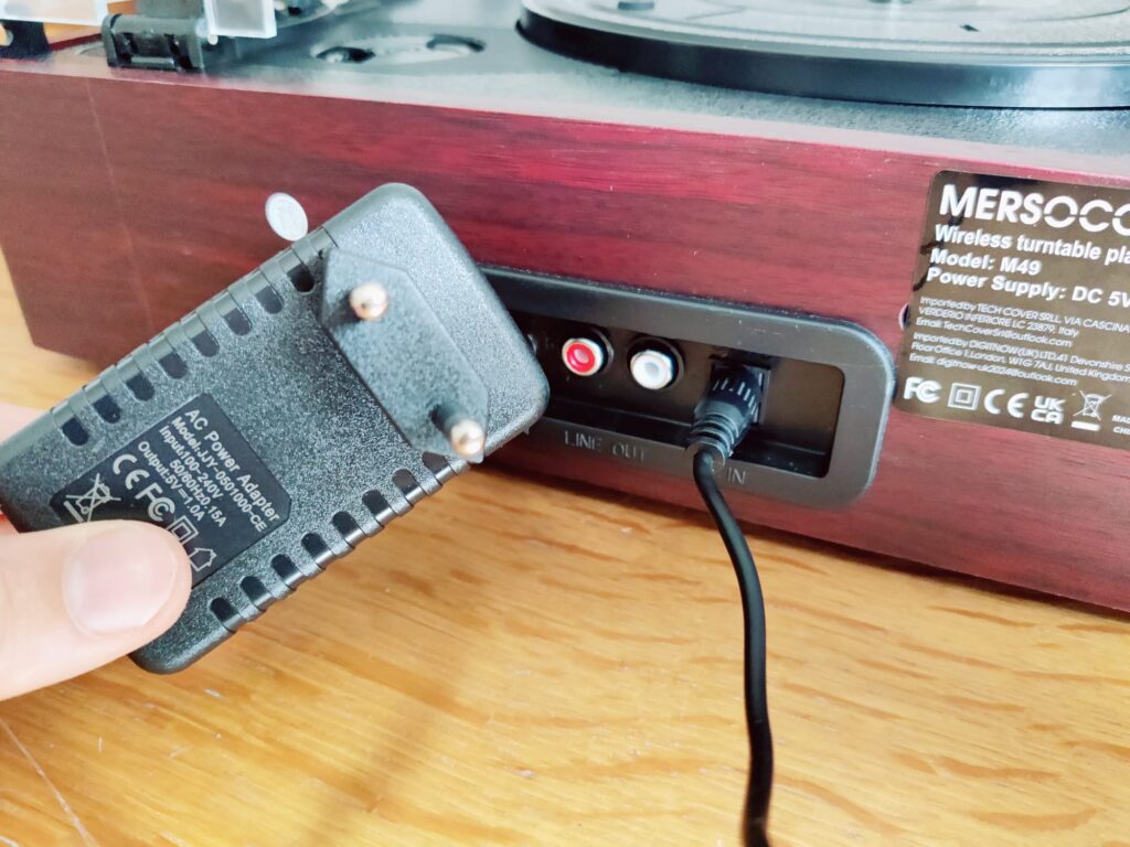 Mersoco M49 Plattenspieler Netzkabel