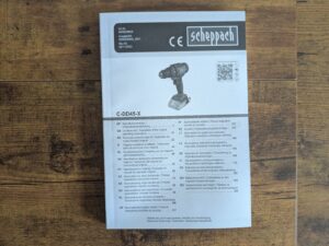 Anleitung des Scheppach C-DD45 Akkuschraubers