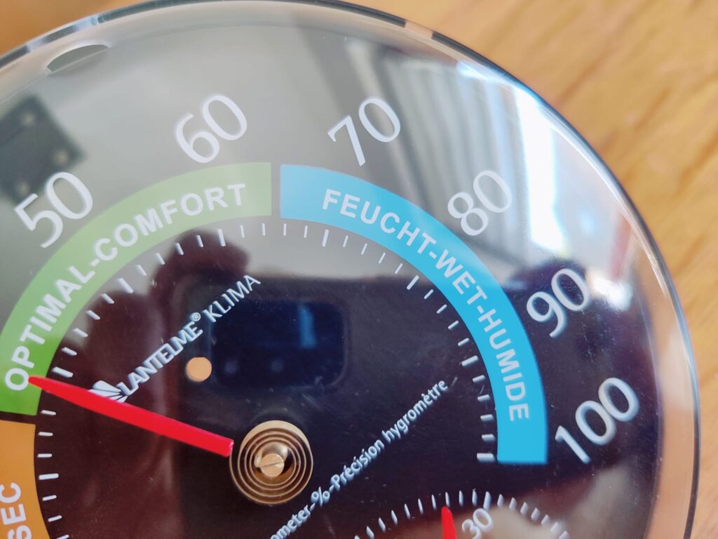 Lantelme 4127 Hygrometer Komfortzonenindikator feuchter Bereich
