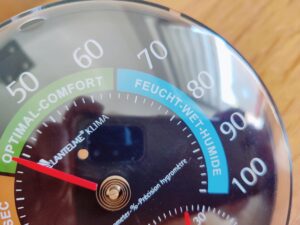 Lantelme 4127 Hygrometer Komfortzonenindikator feuchter Bereich