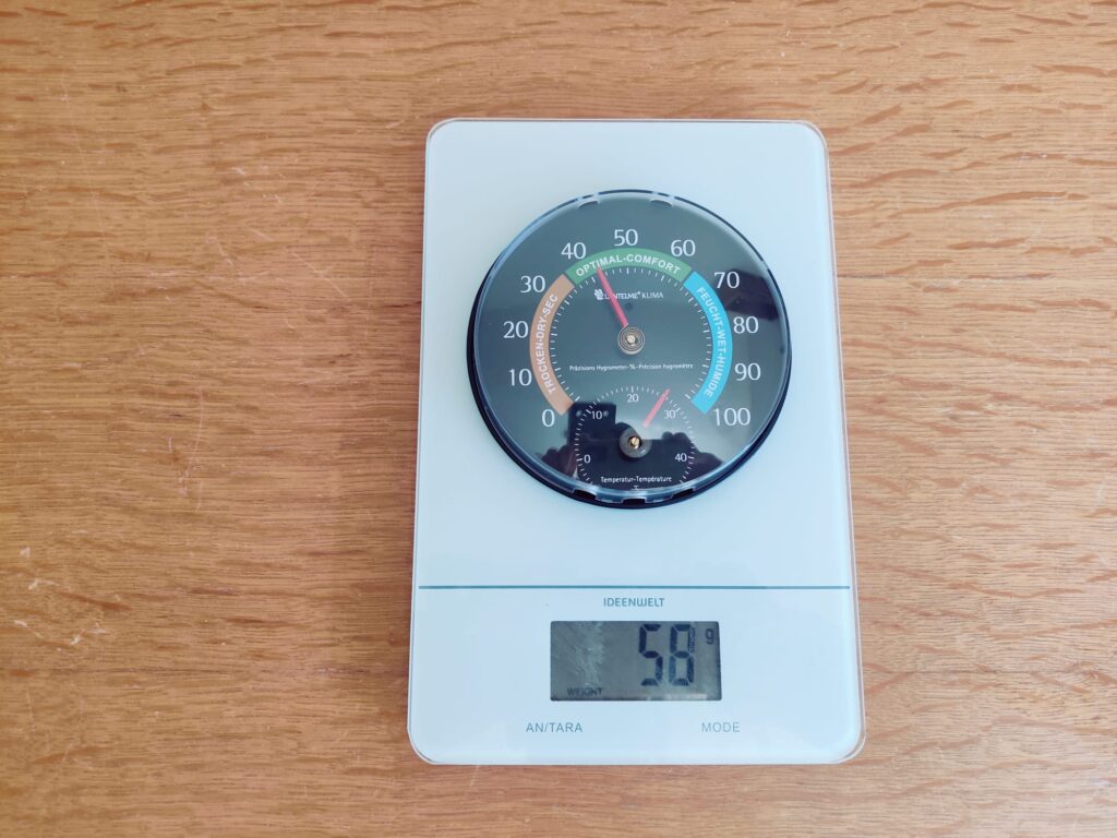 Lantelme 4127 Hygrometer Gewicht im Test