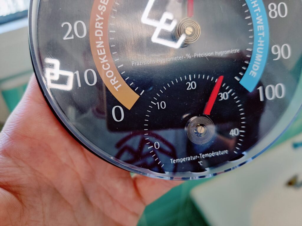 Lantelme 4127 Hygrometer Praxistest Ausgangstemperatur