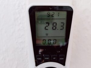 Tineco Floor One i7 Fold Premium Nass-Trockensauger Stromverbrauch beim Laden