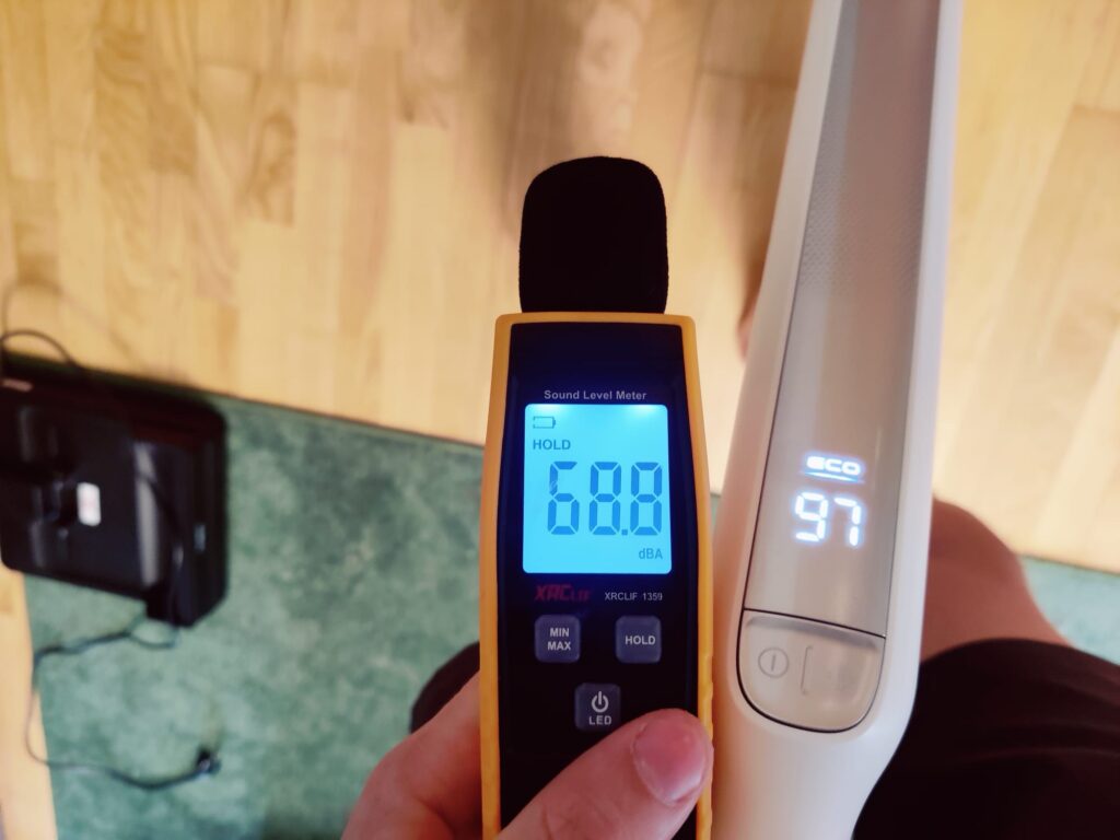 Tineco Floor One i7 Fold Premium Nass-Trockensauger Lautstärke Eco-Modus
