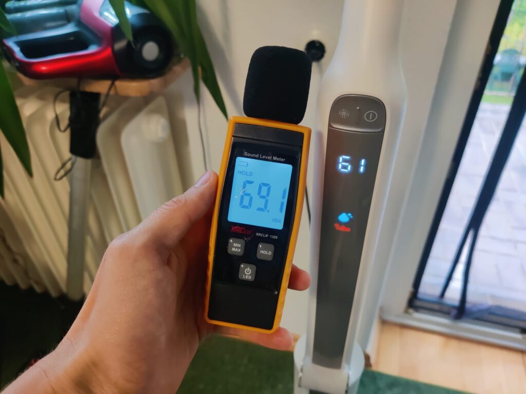 Tineco Floor One i7 Fold Premium Nass-Trockensauger Lautstärke Selbstreinigung
