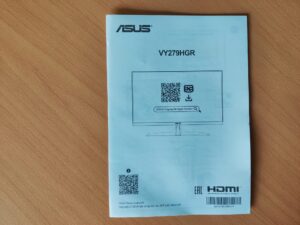 ASUS Eye Care VY279HGR Monitor Aufbauanleitung