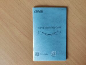 ASUS Eye Care VY279HGR Monitor Garantiedokument