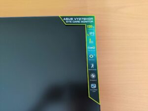 ASUS Eye Care VY279HGR Monitor Aufkleber mit Produktinfos