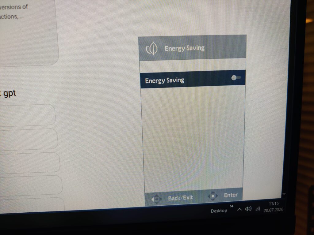 ASUS Eye Care VY279HGR Monitor Energy Saving Modus