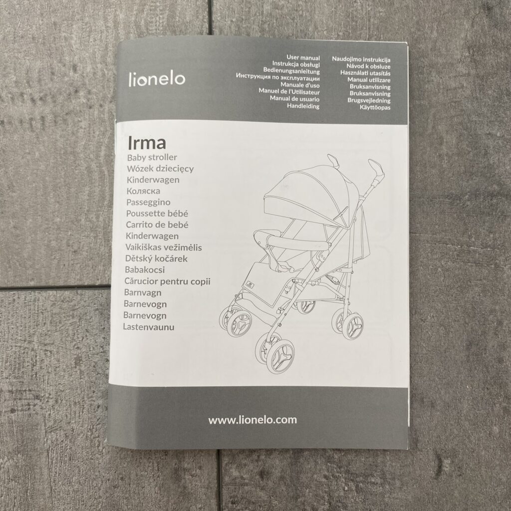 lionelo Irma Buggy Bedienungsanleitung